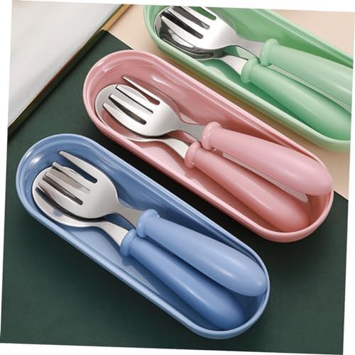 Perfect stainless steel ABS flatware set for kids