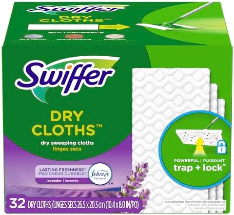 Swiffer Sweeper Dry Swiping Cloths - Refreshing Scent 32-Count Box Set