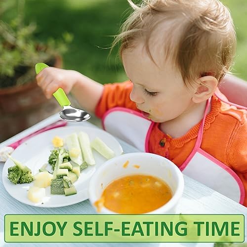 CHILLOUT LIFE Toddler Utensils Set - Safe BPA-Free Durable for Self-Feeding