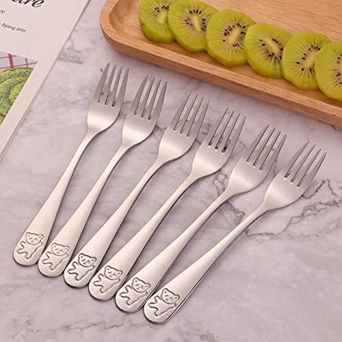 Colorful Kids Flatware Set Poylim Safe Toddler Utensils
