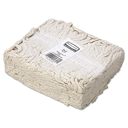 Rubbermaid Commercial RCPV118 Cotton Wet Mop Head Pack of 12