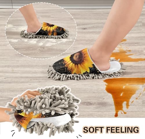Cozy White Sunflower Slippers for Your Home