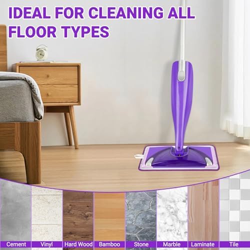 Reusable Microfiber Mop Pads for Swiffer WetJet Eco-Friendly Washable 6-Pack