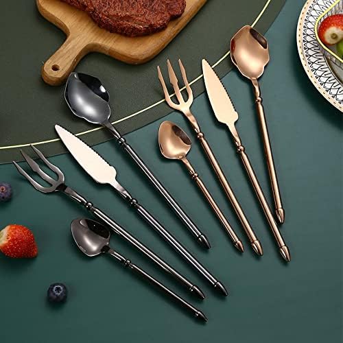 Rainbow Design Stainless Steel Flatware Set for 4