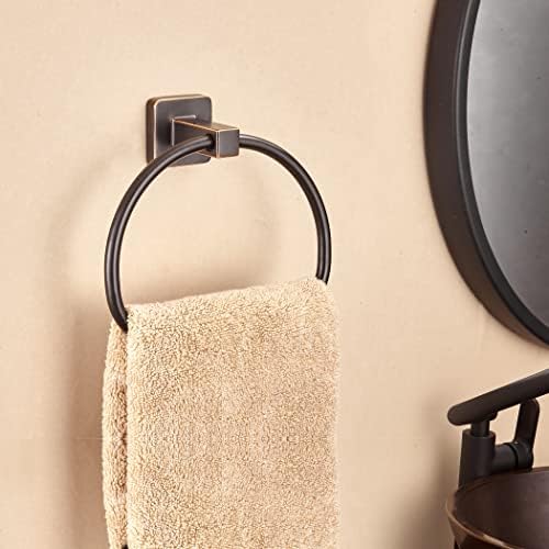 Wolibeer Bronze Towel Ring Rustic Bathroom Towel Holder