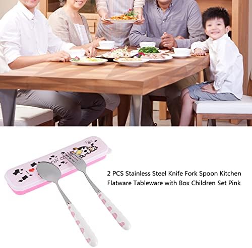 Stainless Steel Children Silverware Set with Storage Box