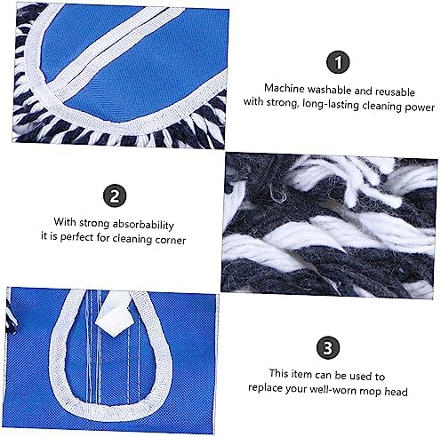 Two Replacement MopHeads For Efficient Mopping 40cm x 2