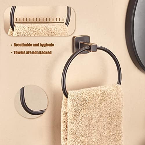Wolibeer Bronze Towel Ring Rustic Bathroom Towel Holder