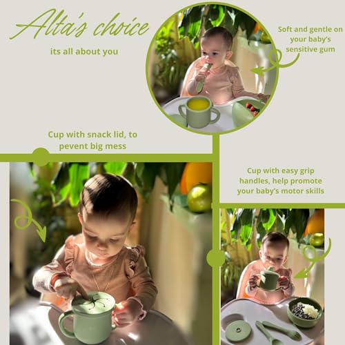 ALTAS CHOICE Silicone Baby Feeding Set