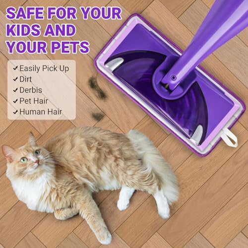 Reusable Microfiber Mop Pads for Swiffer WetJet Eco-Friendly Washable 6-Pack