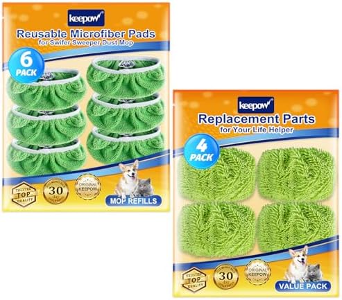 Reusable Microfiber Wet Pads for Swiffer Sweeper Mop