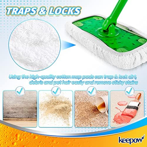 Reusable Swiffer Pads 100 Cotton 10 Pack