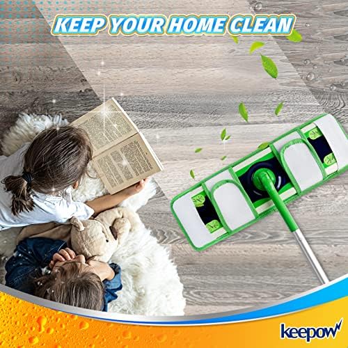KEEPOW Replacement Swiffer Wet Pads 8-Pack XL