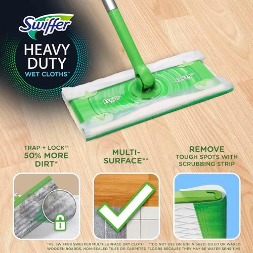 Swiffer Heavy Duty Wet Mopping Cloths