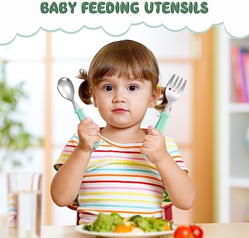 Safe Toddler Utensils Set for Self-Feeding