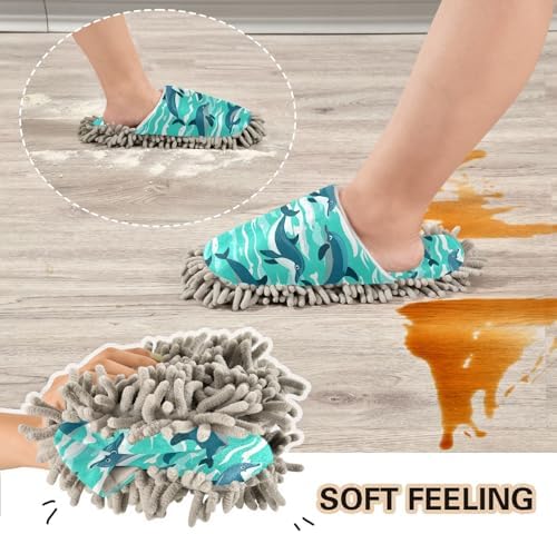 Efficient Cozy Mop Slippers for Home Office - Perfect for Mopping Walking