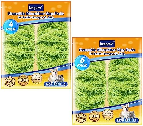 KEEPOW Reusable XL Mop Pads for Swiffer XL 1