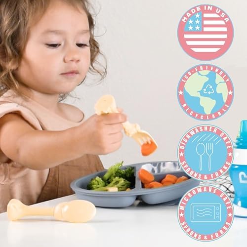 Spoon La La Toddler Utensils Set Ergonomic Safe 2-Pack
