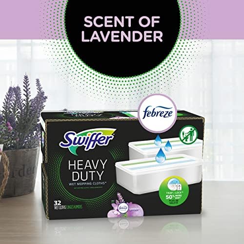 Swiffer Sweeper Heavy Duty Wet Mopping Cloths 20 count Lavender