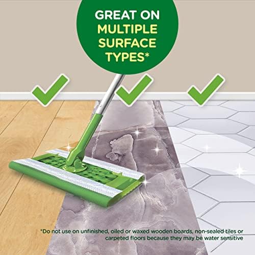 Deep Clean with Swiffer Sweeper Wet Mopping Pad Refill