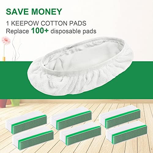 KEEPOW Reusable Dry Swiffer Pads - Washable for Floors