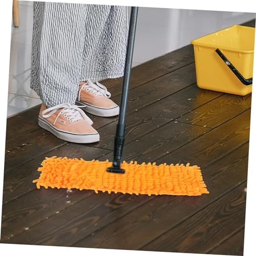 2 Pack Durable Flat Mop Head Replacement Cloths for Floor Cleaning