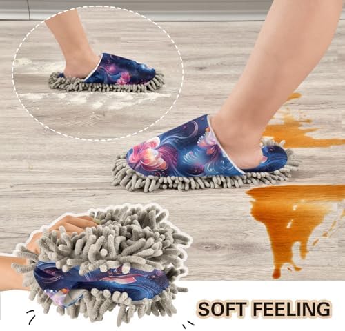 FLildon Microfiber Cleaning Slippers Dark Smogbound