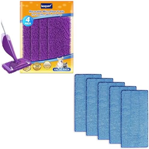 9 Pack Mop Pads Refills for Swiffer Wet Jet