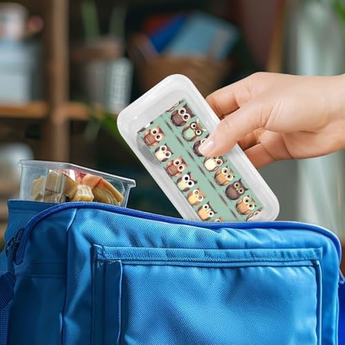 Elegant Cartoon Owls Travel Utensil Set