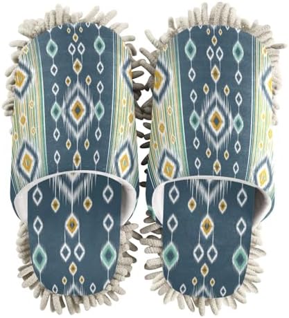 Kigai Microfiber Slippers with Aztec Ikat Design
