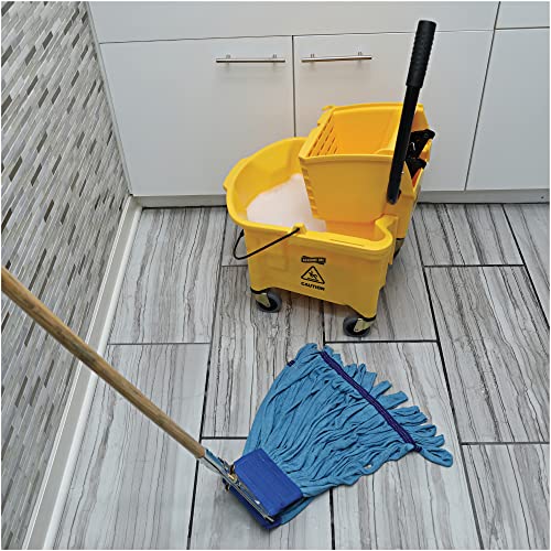 Genuine Joe 40Microfiber Wet Mop Head Durable Effortless
