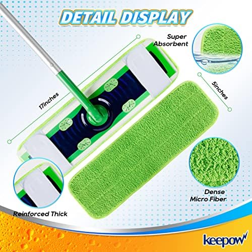 KEEPOW XL Wet Pads for Swiffer XL Multi-Purpose Durable Mop Pads