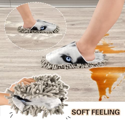 Durable Microfiber Mop Slippers for Adults