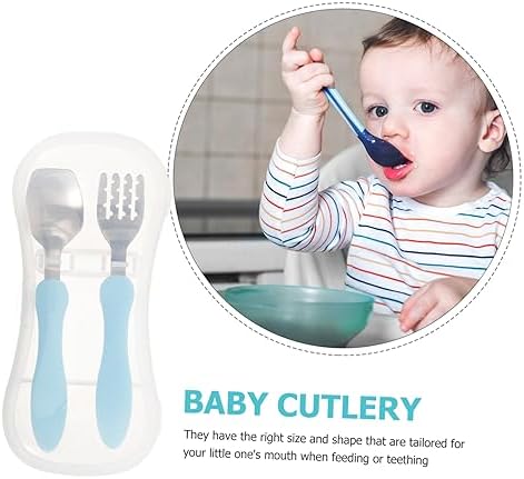 Sturdy Utensils Set for Self-Feeding