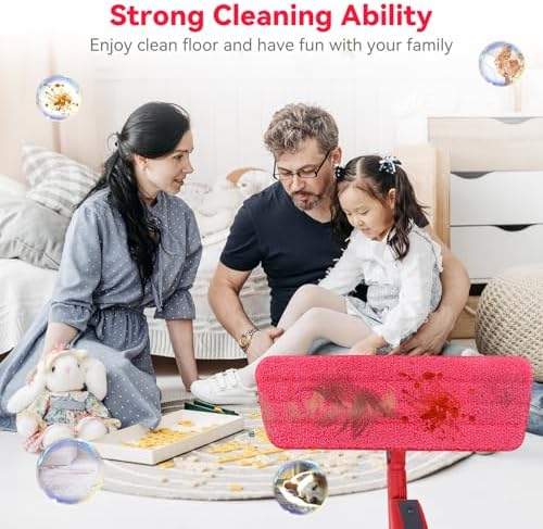 165 Inch Flat Mop Refills - 10 Pack Reusable Microfiber Mop Pads