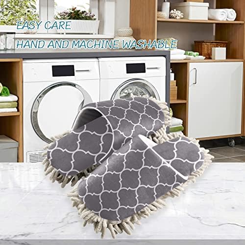 Xigua Microfiber Cleaning Slippers Gray M 1