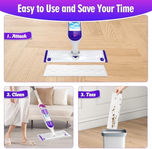 FURCIELOS Disposable Power Mop Pads for Swiffer PowerMop
