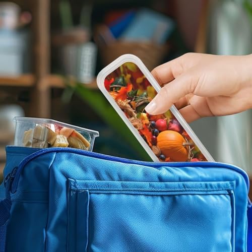 Seasonal Stainless Steel Cutlery Set for Autumn Picnics with Storage Case