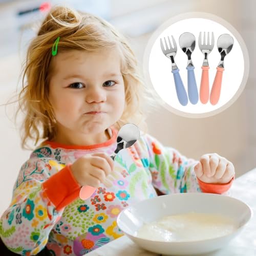 UPKOCH 4Pcs Flatware Set for Training and Meals