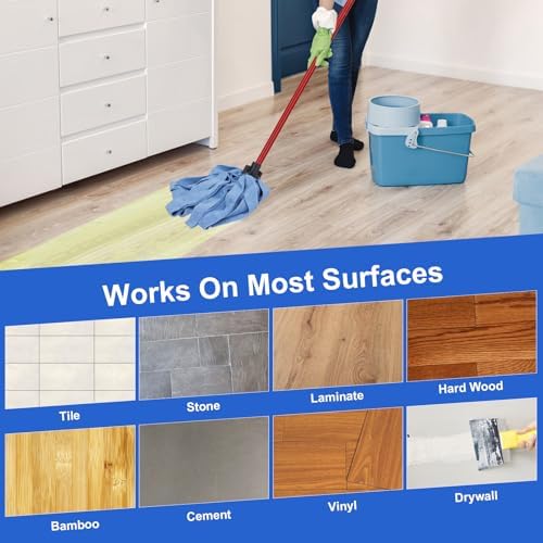 Powerful Efficient Blue Microfiber Mop Cloth Head Replacement