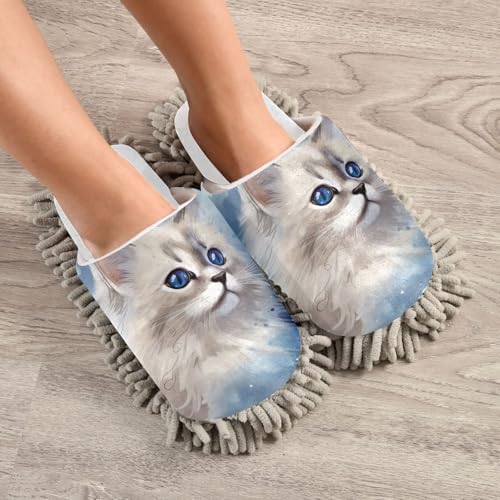 Cozy Functional Mop Slippers Easy to Use Washable Soft