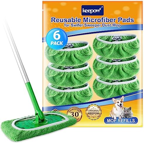 Reusable Mop Pads for Swiffer Sweeper Mop 66 Pack