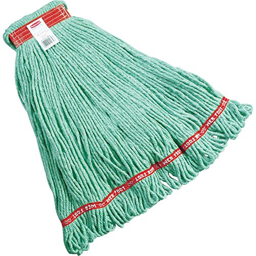 Rubbermaid Heavy Duty Industrial Mop Head Replacement - Medium Green