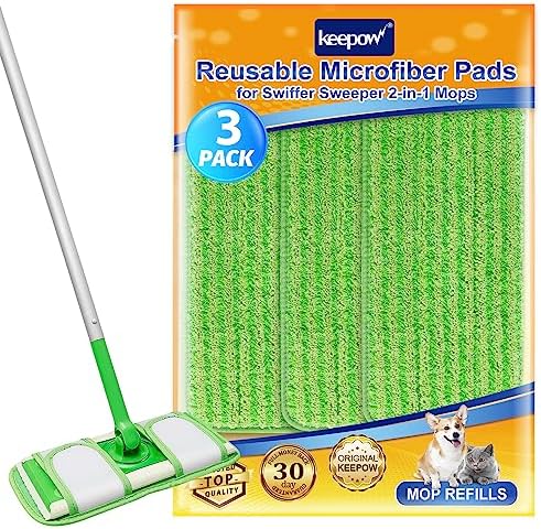 KEEPOW Dry Wet Mopping Cloths for Swiffer Set of 9