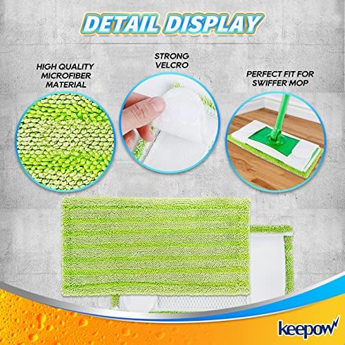 Reusable Mop Pads for Swiffer Sweeper Mop 66 Pack
