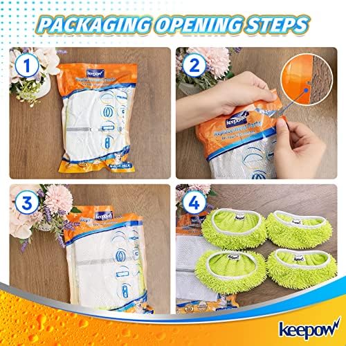 Reusable Wet Pads for Swiffer Moped Easy Hard Floor Cleaning
