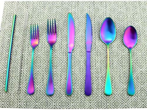 Sturdy Silverware Set with 24 Pieces for Everyday Use