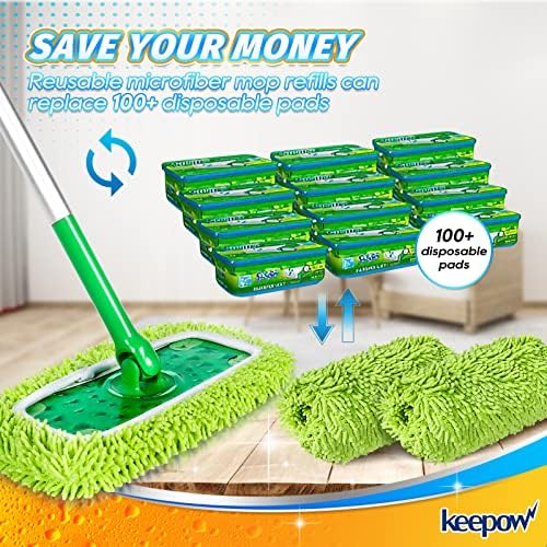 Reusable Wet Pads for Swiffer Moped Easy Hard Floor Cleaning