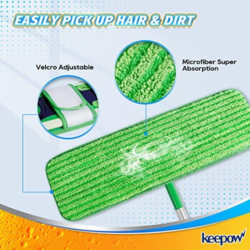 KEEPOW Replacement Swiffer Wet Pads 8-Pack XL