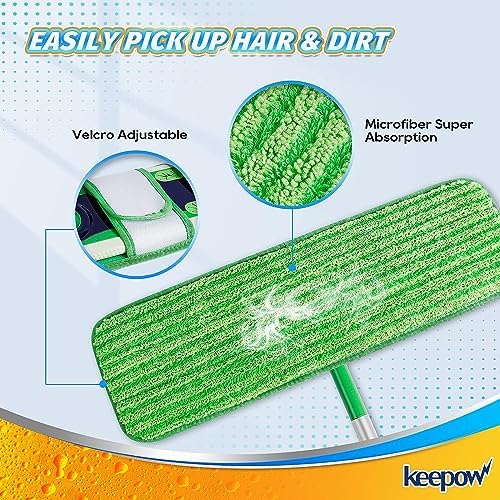 KEEPOW Microfiber Pads for Swiffer XL 12 Pack